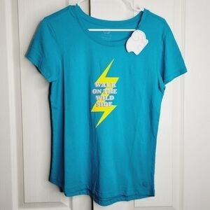 Ivory Ella Short Sleeved tshirt in small blue